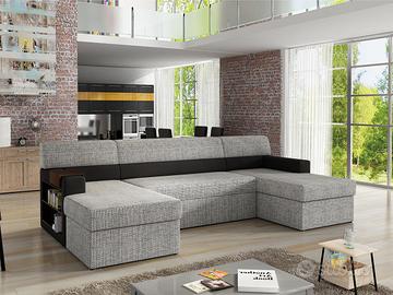 DIVANO ANGOLARE CON 2 BOX E LIBRERIA!