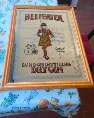 Quadro specchiato vintage  Beefeater 