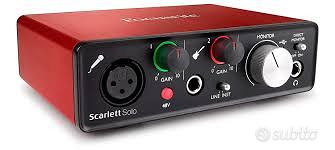 scheda audio focusrite solo 2 gen 