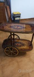 Carrello porta liquori e vivande vintage