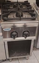 cucina 2 fuochi a gas 