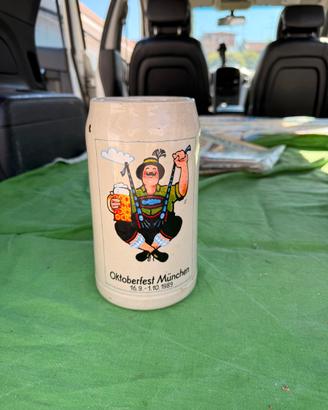 Boccale da birra ufficiale oktoberfest monaco 1989