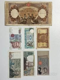 Lotto Banconote Lire Rare 10000 Marinare e altre