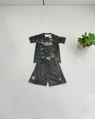 Completino Calcio PSG Parigi Nero - Taglia M Nuovo
