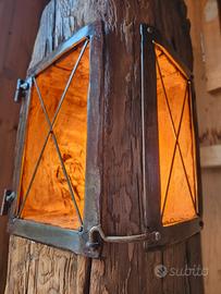 lampada da arredo rustico