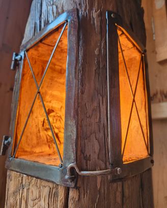 lampada da arredo rustico
