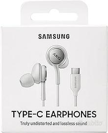 AURICOLARI SAMSUNG TYPE-C EARPHONE Bianco Nuovo