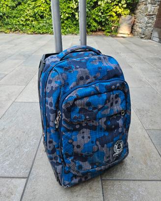 Zaino Trolley Invicta Blu con Manico estraibile