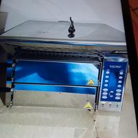 forno elettrico in acciaio con pietra laviga