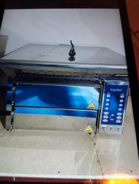 forno elettrico in acciaio con pietra laviga