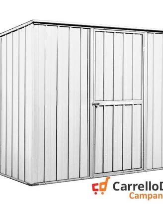 Casetta box giardino in Acciaio 260x185cm bianco