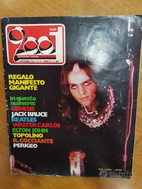 Rivista Ciao 2001 del 1972 Genesis poster E. John
