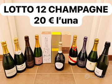 Lotto 12 bottiglie Champagne 0.75L