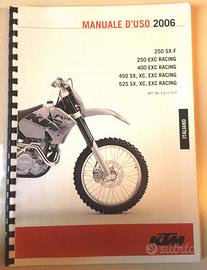 Manuale uso/manutenzione KTM dal 2006 in avanti