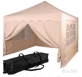 Gazebo INSTENT Basic 3 x 3 m colore champagne