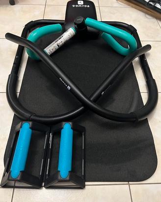 Attrezzi palestra casa completi (manubri, addomina