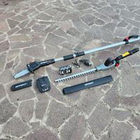 taglia siepi telescopico a batteria