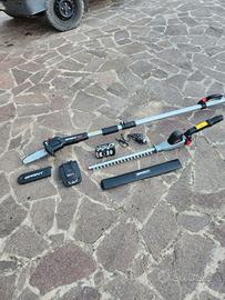 taglia siepi telescopico a batteria