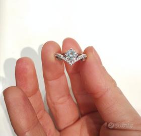 Anello regolabile placcato argento 