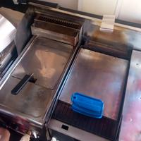 piastra  friggitrice per panini da banco e frigo y