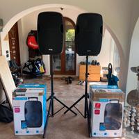 N. 2 CASSE ATTIVE Amplificate da 2000W (picco) a b