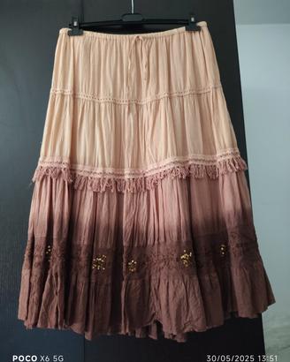 gonna lunga in stile etnico