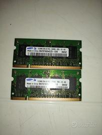 RAM Samsung 1GB DDR2 (Set 2x512MB)