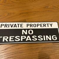 Cartello decorativo proprietà privata