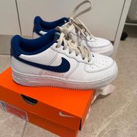 Nike Air Force Bianche e Blu bambino