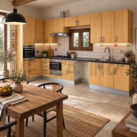 CUCINA GRANDE TUTTA LEGNO CHIARA MASSELLO + P COTT