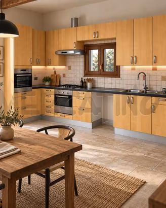 CUCINA GRANDE TUTTA LEGNO CHIARA MASSELLO + P COTT