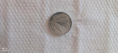 Moneta da 10 lire del 1970. 