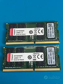 SO-DIMM DDR4 PREZZO A BANCO 32GB 3200Mhz