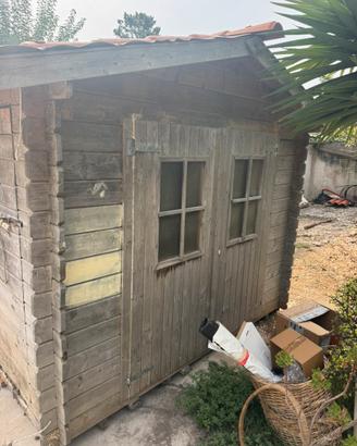 Casetta garage in legno da  giardino