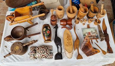 oggetti in legno vintage,si spedizione 