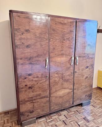 Armadio e cassettiera con specchio vintage