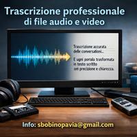 Trascrizioni file audio/video
