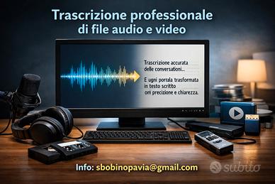 Trascrizioni file audio/video