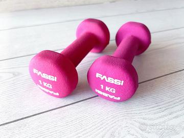 Pesi manubri ginnastica fitness palestra 1 kg