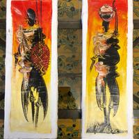 Dipinti etnici su tela