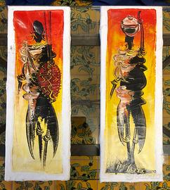 Dipinti etnici su tela