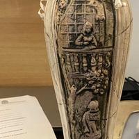🥃 Bottiglia / decanter in ceramica con scena roma