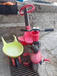 triciclo + carriola giochi giocattoli bambini