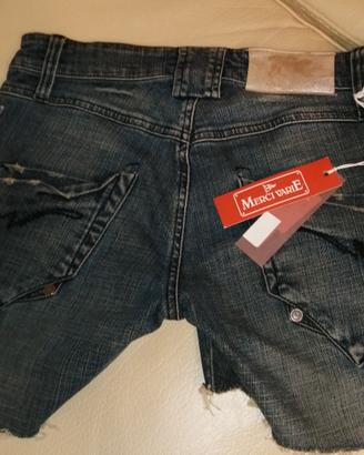 pantaloncini donna in jeans