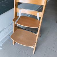 Seggiolone pappa in legno