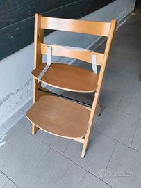 Seggiolone pappa in legno