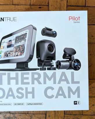 Dash Cam 2K+2K+1080p+termica CarPlay e AndroidAuto