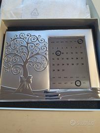 Calendario perpetuo cornice argento Valenti