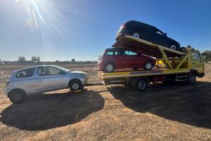 Carro/bisarca 2pianali forca gru pari al nuovo