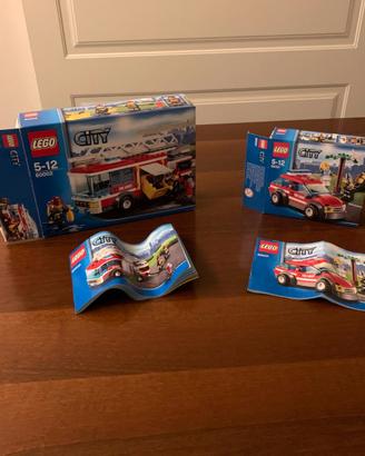 LEGO CITY 60001 e 60002 – Mezzi dei POMPIERI